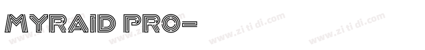 Myraid pro字体转换